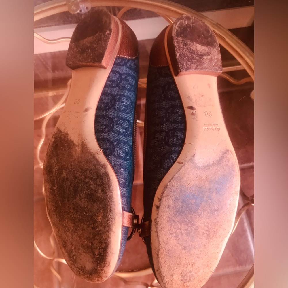 Authentic Gucci Flats Denim 6 - Picture 6 of 6